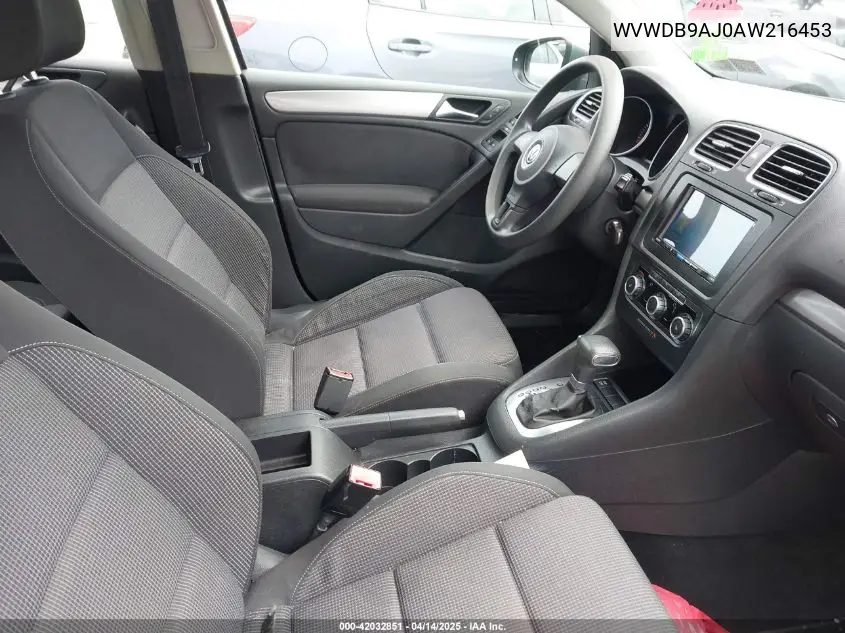 2010 Volkswagen Golf 4-Door W/Pzev (A6) VIN: WVWDB9AJ0AW216453 Lot: 42032851