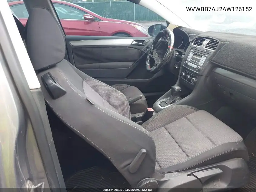 2010 Volkswagen Golf 2-Door VIN: WVWBB7AJ2AW126152 Lot: 42109405