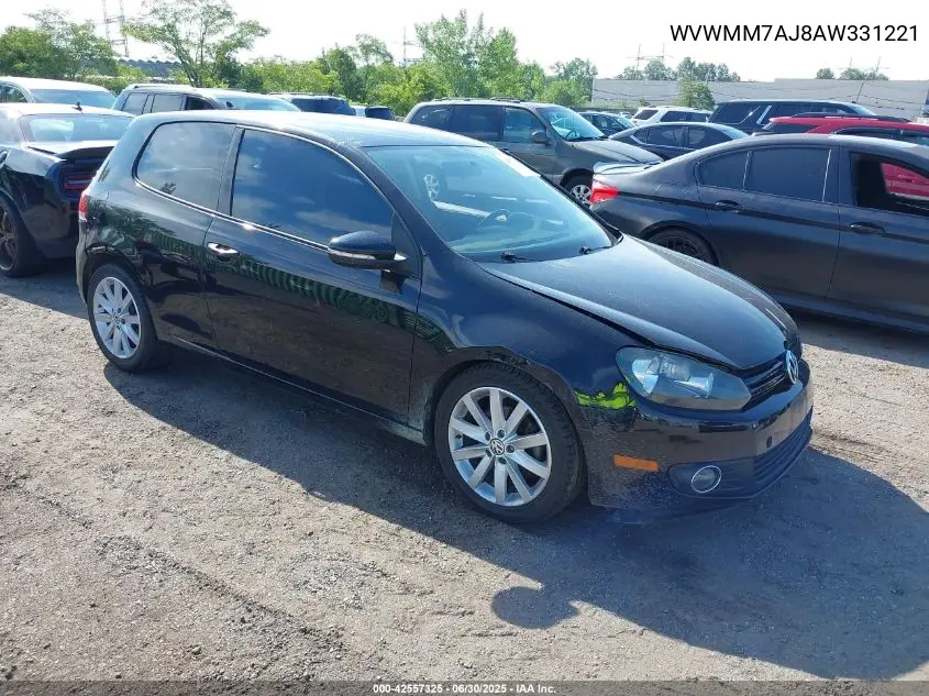 2010 Volkswagen Golf Tdi VIN: WVWMM7AJ8AW331221 Lot: 42557325