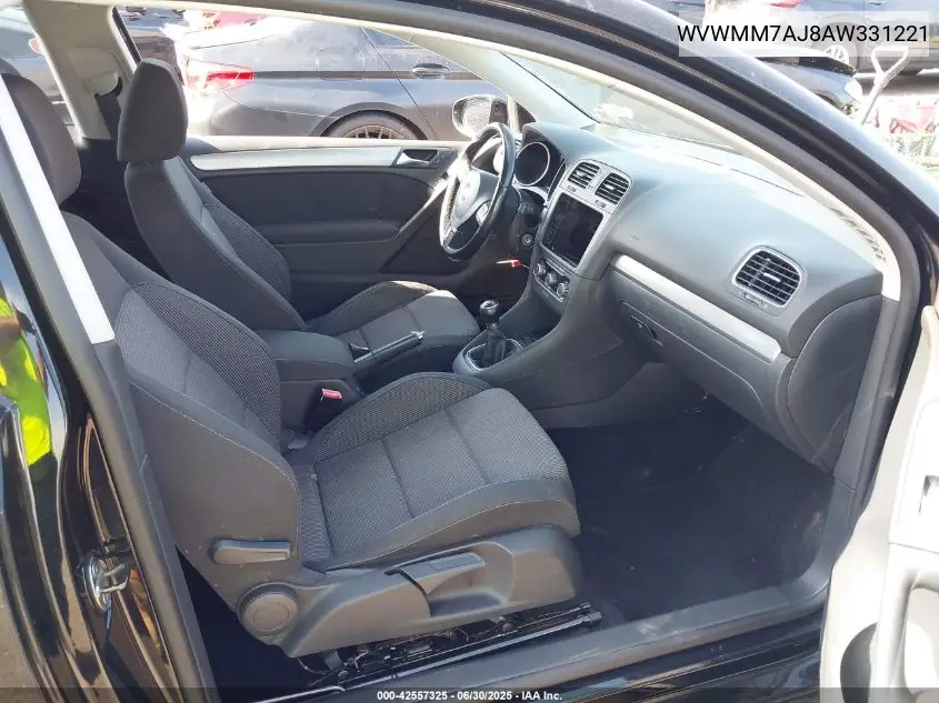 2010 Volkswagen Golf Tdi VIN: WVWMM7AJ8AW331221 Lot: 42557325