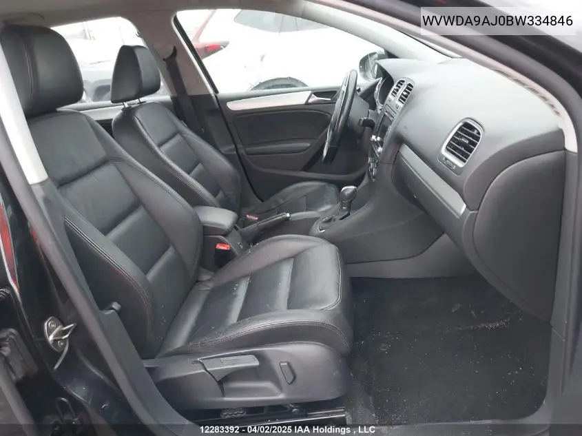 2011 Volkswagen Golf VIN: WVWDA9AJ0BW334846 Lot: 12283392