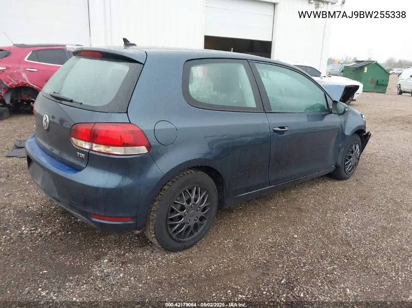 2011 Volkswagen Golf Tdi 2-Door VIN: WVWBM7AJ9BW255338 Lot: 42179064