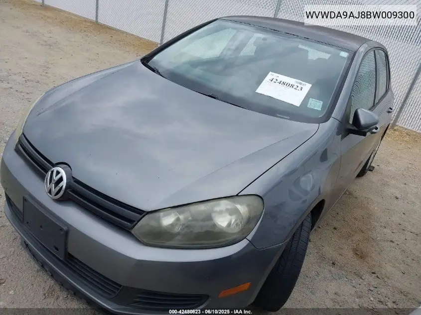 2011 Volkswagen Golf 2.5L 4-Door VIN: WVWDA9AJ8BW009300 Lot: 42480823