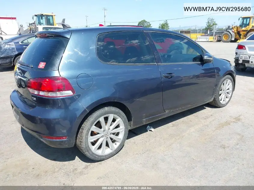 2012 Volkswagen Golf Tdi 2-Door VIN: WVWBM7AJ9CW295680 Lot: 42574789