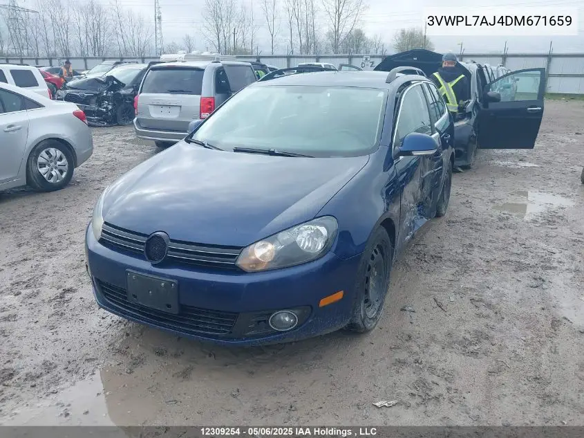 2013 Volkswagen Golf 2.0 Tdi Comfortline/2.0 Tdi Highline VIN: 3VWPL7AJ4DM671659 Lot: 12309254