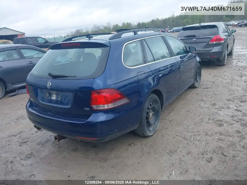 2013 Volkswagen Golf 2.0 Tdi Comfortline/2.0 Tdi Highline VIN: 3VWPL7AJ4DM671659 Lot: 12309254