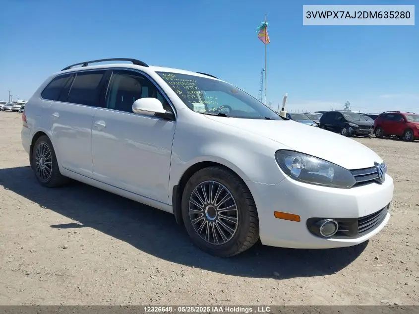 2013 Volkswagen Golf VIN: 3VWPX7AJ2DM635280 Lot: 12326648
