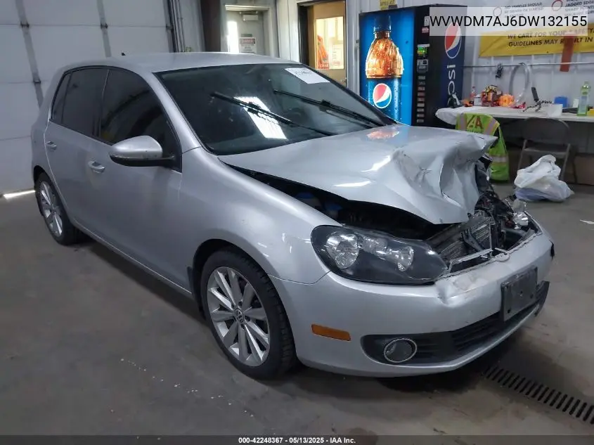 2013 Volkswagen Golf 2.0L Tdi 4-Door VIN: WVWDM7AJ6DW132155 Lot: 42248367