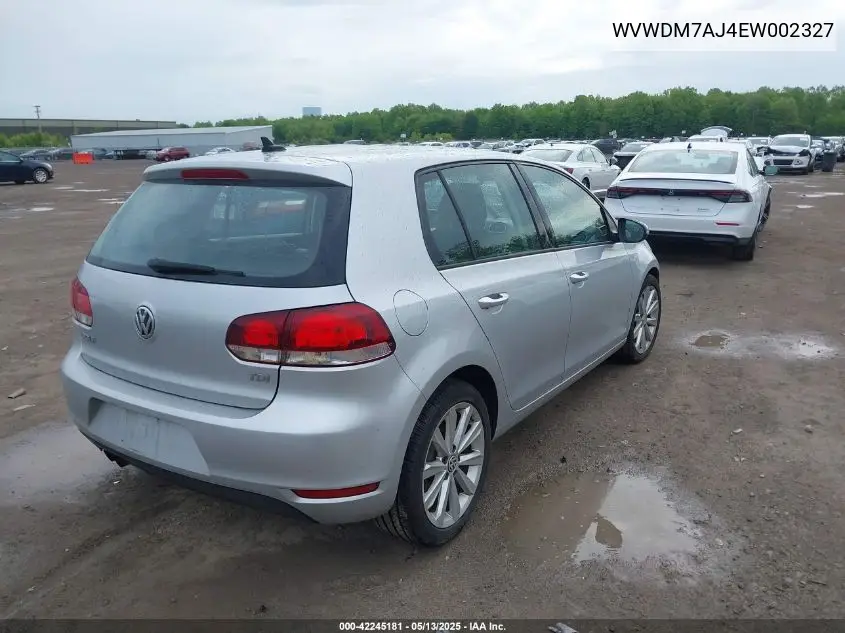 2014 Volkswagen Golf 2.0L Tdi VIN: WVWDM7AJ4EW002327 Lot: 42245181
