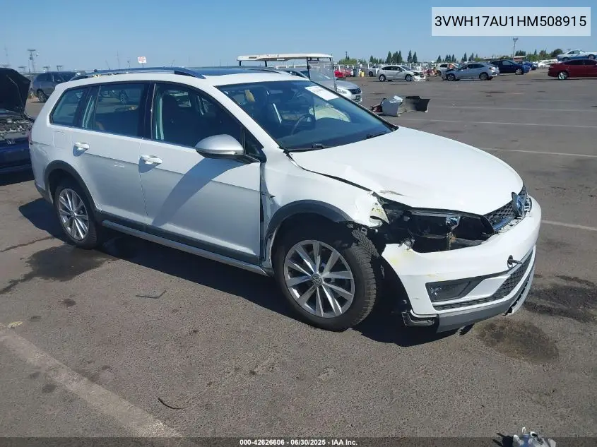 2017 Volkswagen Golf Alltrack Tsi S/Tsi Se/Tsi Sel VIN: 3VWH17AU1HM508915 Lot: 42626606