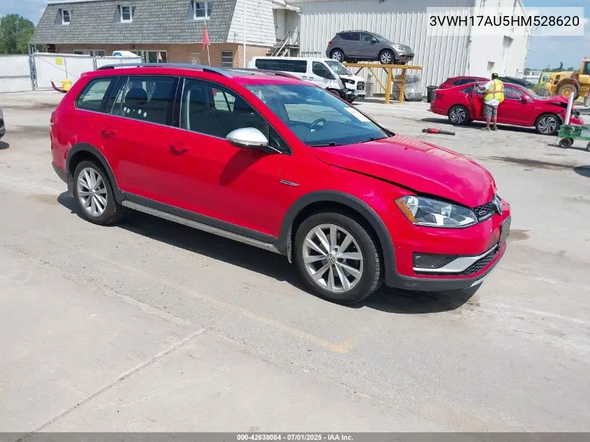 2017 Volkswagen Golf Alltrack Tsi S/Tsi Se/Tsi Sel VIN: 3VWH17AU5HM528620 Lot: 42638084