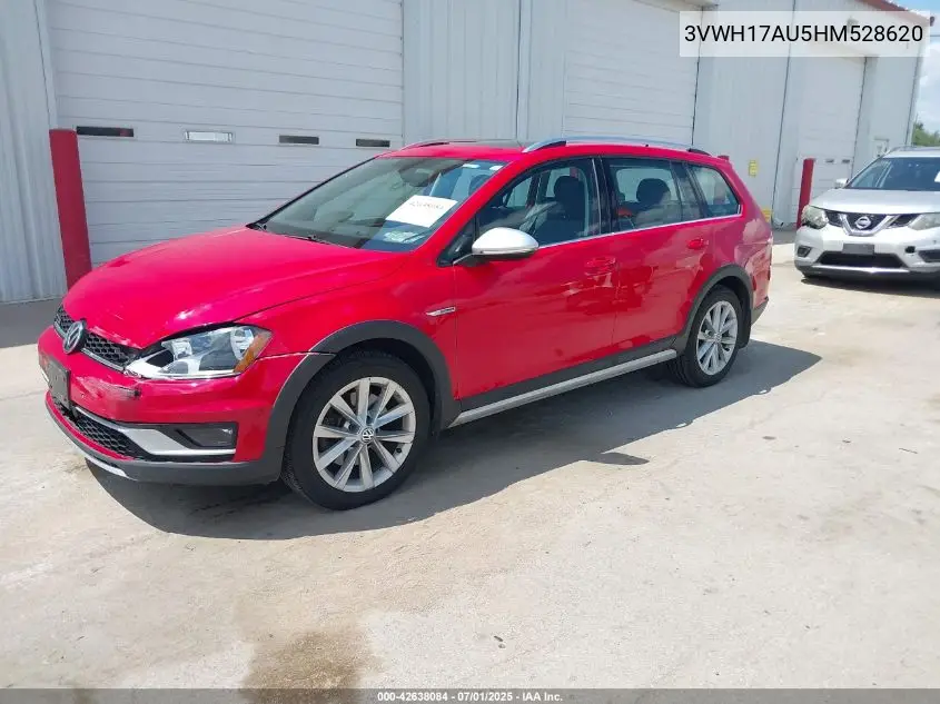 2017 Volkswagen Golf Alltrack Tsi S/Tsi Se/Tsi Sel VIN: 3VWH17AU5HM528620 Lot: 42638084