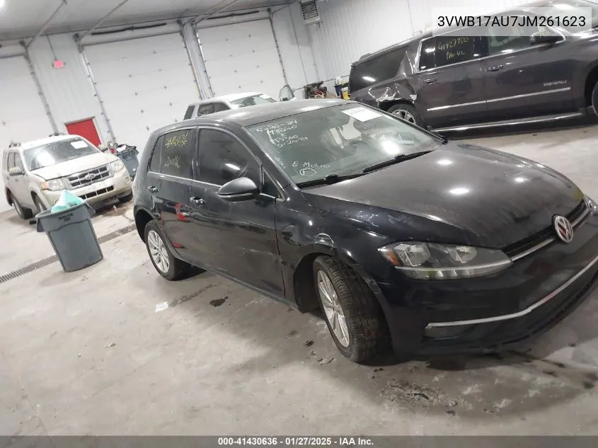 2018 Volkswagen Golf Tsi S/Tsi Se VIN: 3VWB17AU7JM261623 Lot: 41430636