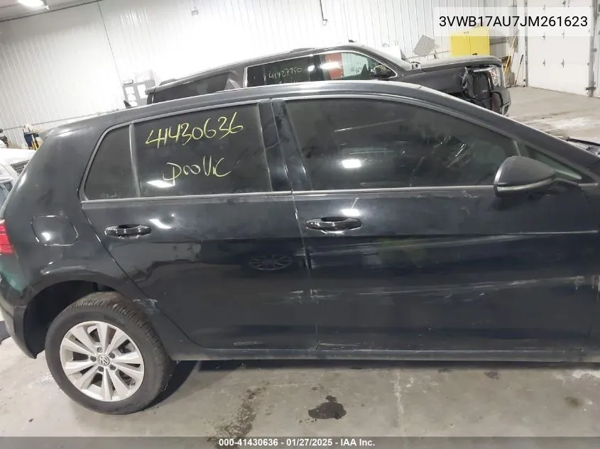 2018 Volkswagen Golf Tsi S/Tsi Se VIN: 3VWB17AU7JM261623 Lot: 41430636