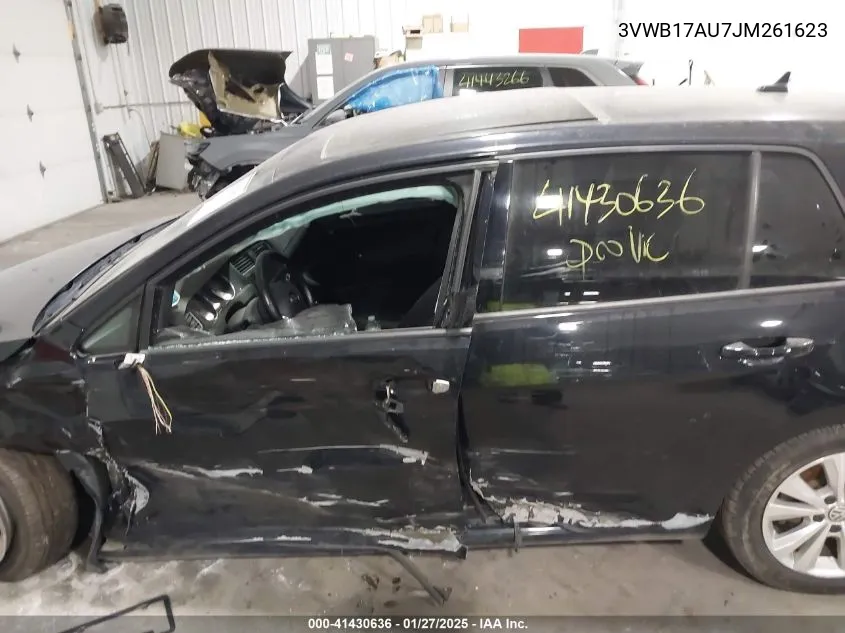 2018 Volkswagen Golf Tsi S/Tsi Se VIN: 3VWB17AU7JM261623 Lot: 41430636