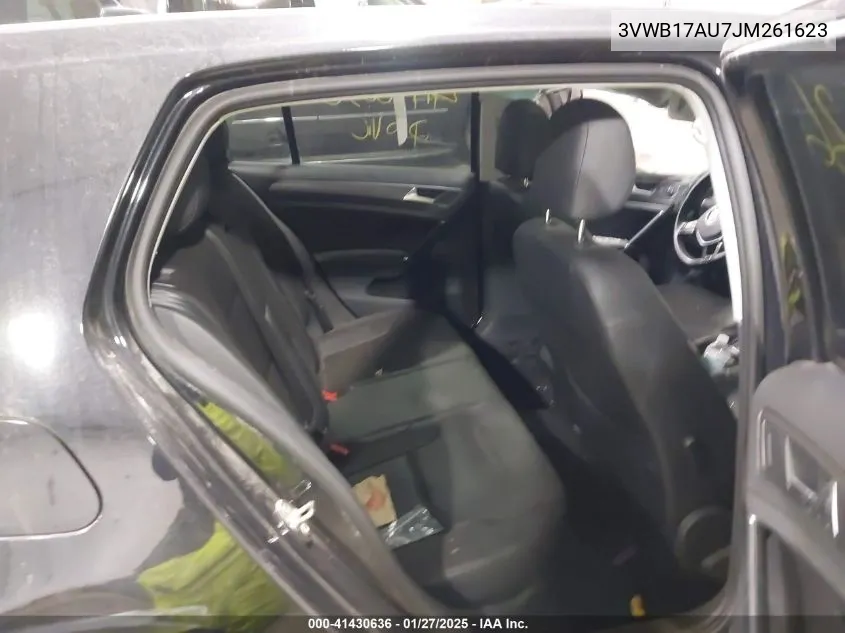 2018 Volkswagen Golf Tsi S/Tsi Se VIN: 3VWB17AU7JM261623 Lot: 41430636