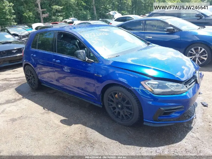 2018 Volkswagen Golf R 2.0T W/Dcc Navigation VIN: WVWVF7AU9JW246641 Lot: 42324416