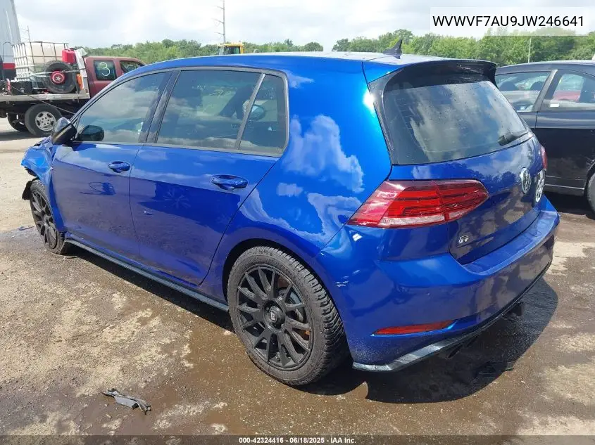 2018 Volkswagen Golf R 2.0T W/Dcc Navigation VIN: WVWVF7AU9JW246641 Lot: 42324416