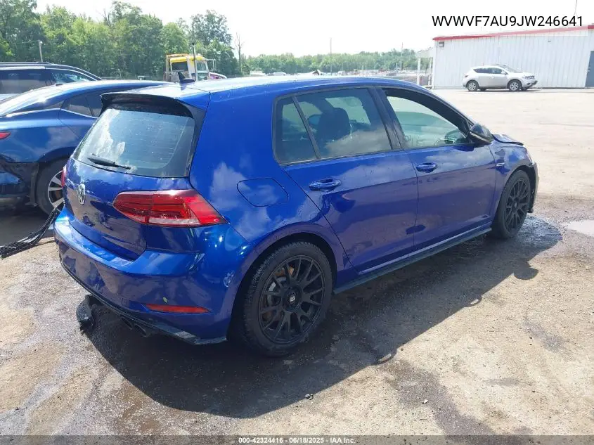 2018 Volkswagen Golf R 2.0T W/Dcc Navigation VIN: WVWVF7AU9JW246641 Lot: 42324416