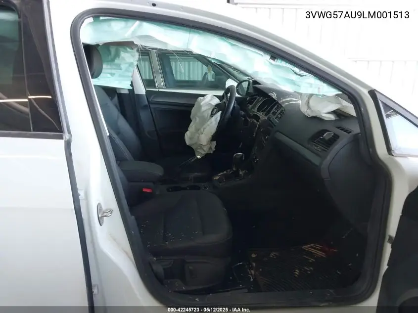 2020 Volkswagen Golf 1.4T Tsi VIN: 3VWG57AU9LM001513 Lot: 42245723