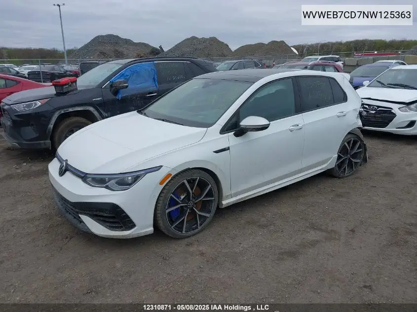 2022 Volkswagen Golf R VIN: WVWEB7CD7NW125363 Lot: 12310871
