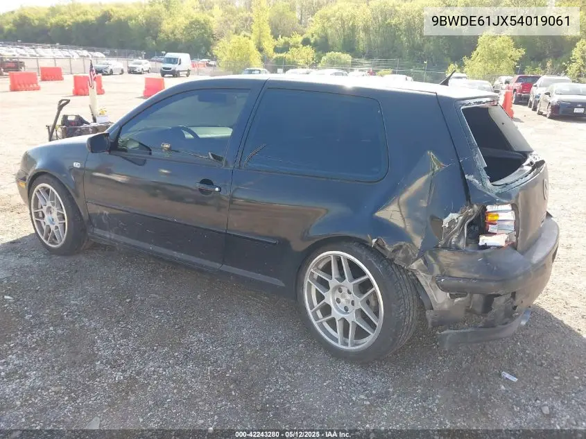 2005 Volkswagen Gti 1.8T VIN: 9BWDE61JX54019061 Lot: 42243280