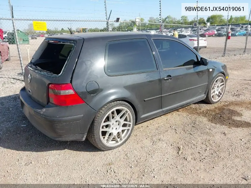 2005 Volkswagen Gti 1.8T VIN: 9BWDE61JX54019061 Lot: 42243280