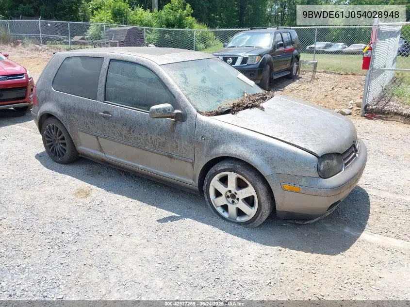 2005 Volkswagen Gti 1.8T VIN: 9BWDE61J054028948 Lot: 42577259