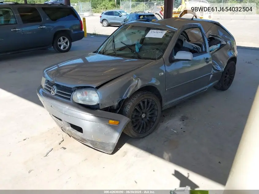 2005 Volkswagen Gti 1.8T VIN: 9BWDE61J654032504 Lot: 42630390