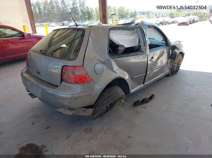 2005 Volkswagen Gti 1.8T VIN: 9BWDE61J654032504 Lot: 42630390