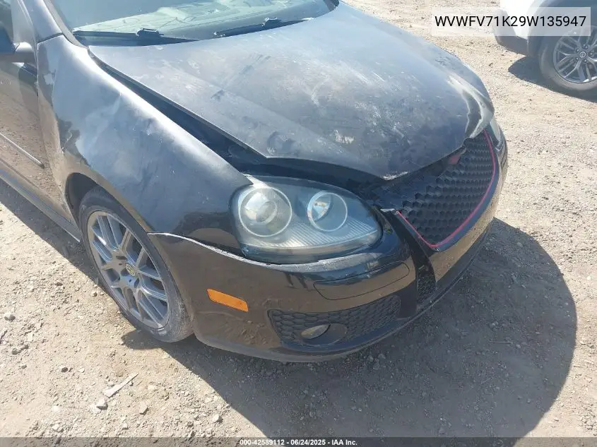 2009 Volkswagen Gti 2-Door VIN: WVWFV71K29W135947 Lot: 42589112