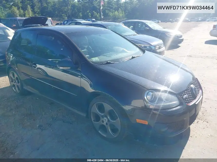 2009 Volkswagen Gti 2-Door VIN: WVWFD71KX9W034464 Lot: 42612494