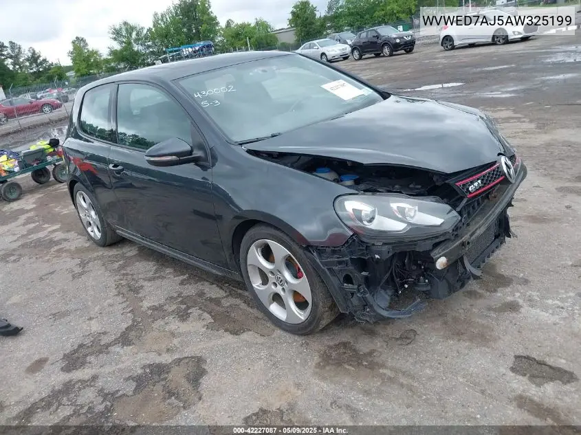 2010 Volkswagen Gti 2-Door VIN: WVWED7AJ5AW325199 Lot: 42227087