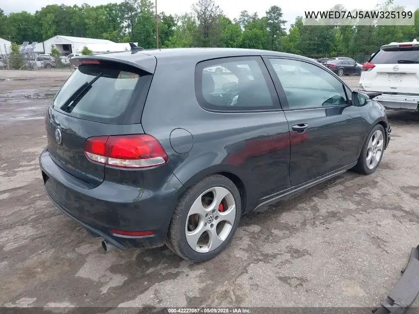 2010 Volkswagen Gti 2-Door VIN: WVWED7AJ5AW325199 Lot: 42227087