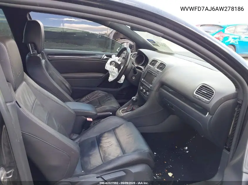 2010 Volkswagen Gti 2-Door VIN: WVWFD7AJ6AW278186 Lot: 42227592