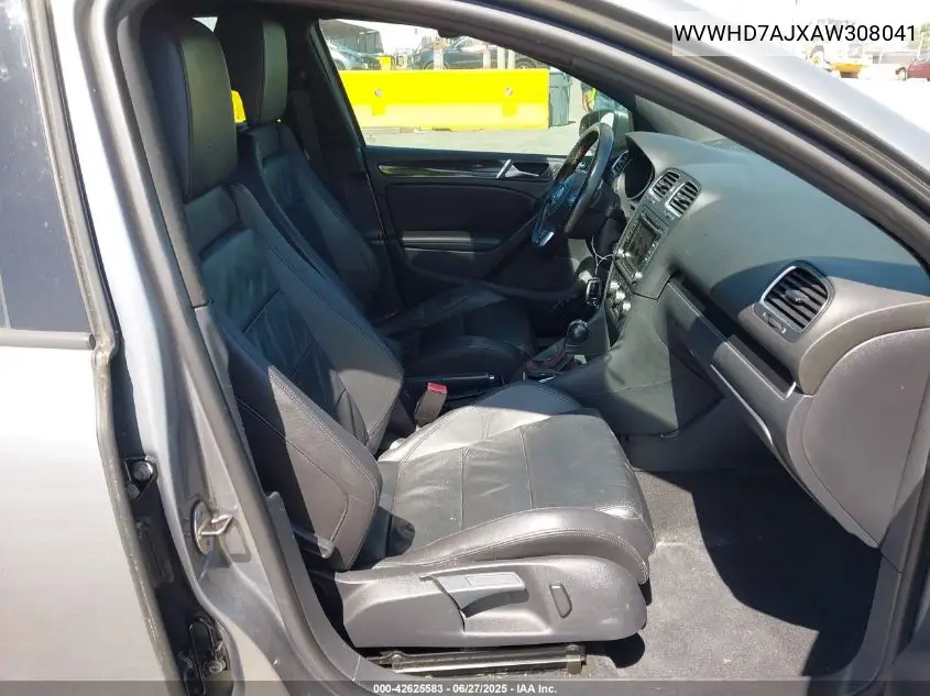 2010 Volkswagen Gti 4-Door VIN: WVWHD7AJXAW308041 Lot: 42625583