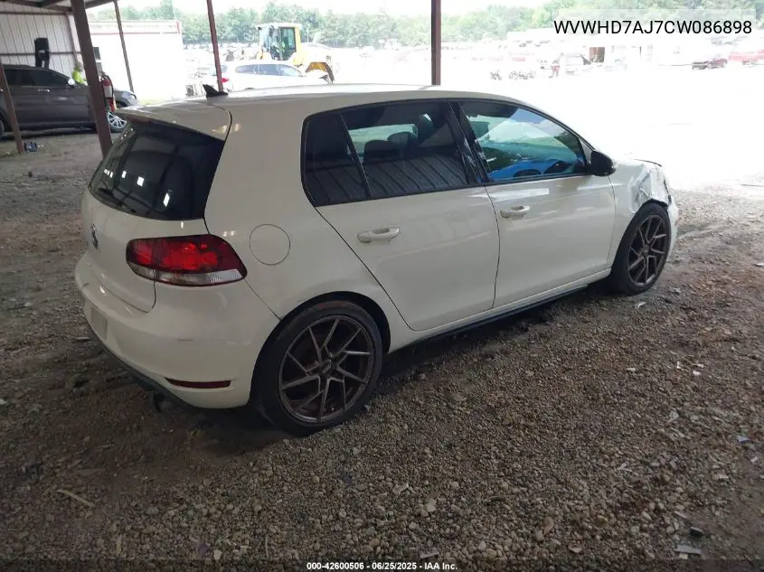 2012 Volkswagen Gti 4-Door Autobahn VIN: WVWHD7AJ7CW086898 Lot: 42600506