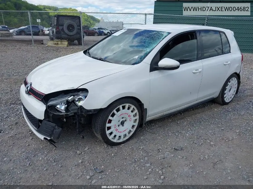 2014 Volkswagen Gti Wolfsburg Edition VIN: WVWHD7AJXEW004682 Lot: 42220131