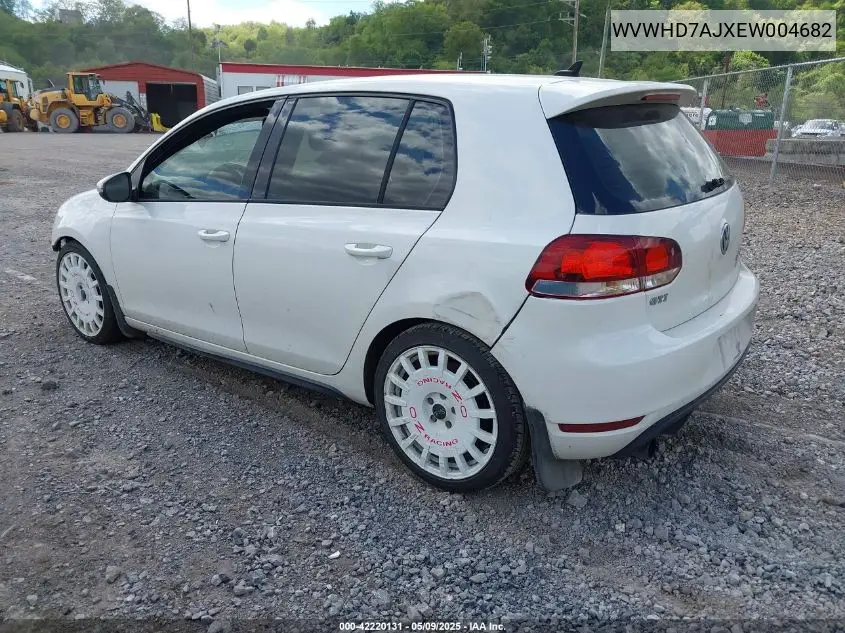 2014 Volkswagen Gti Wolfsburg Edition VIN: WVWHD7AJXEW004682 Lot: 42220131