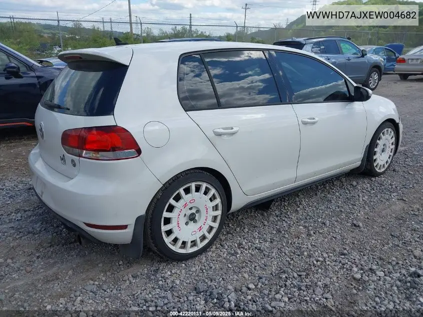 2014 Volkswagen Gti Wolfsburg Edition VIN: WVWHD7AJXEW004682 Lot: 42220131