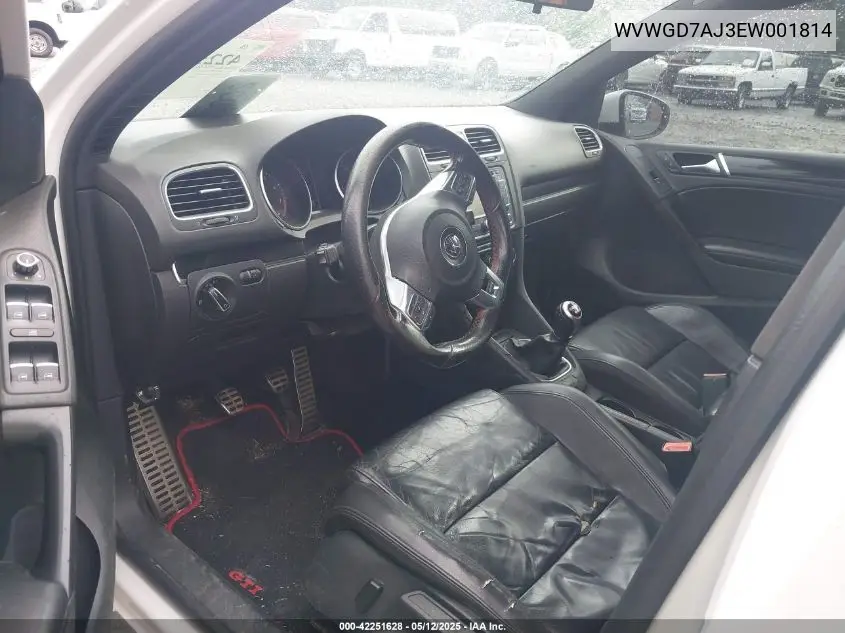 2014 Volkswagen Gti Driver's Edition VIN: WVWGD7AJ3EW001814 Lot: 42251628