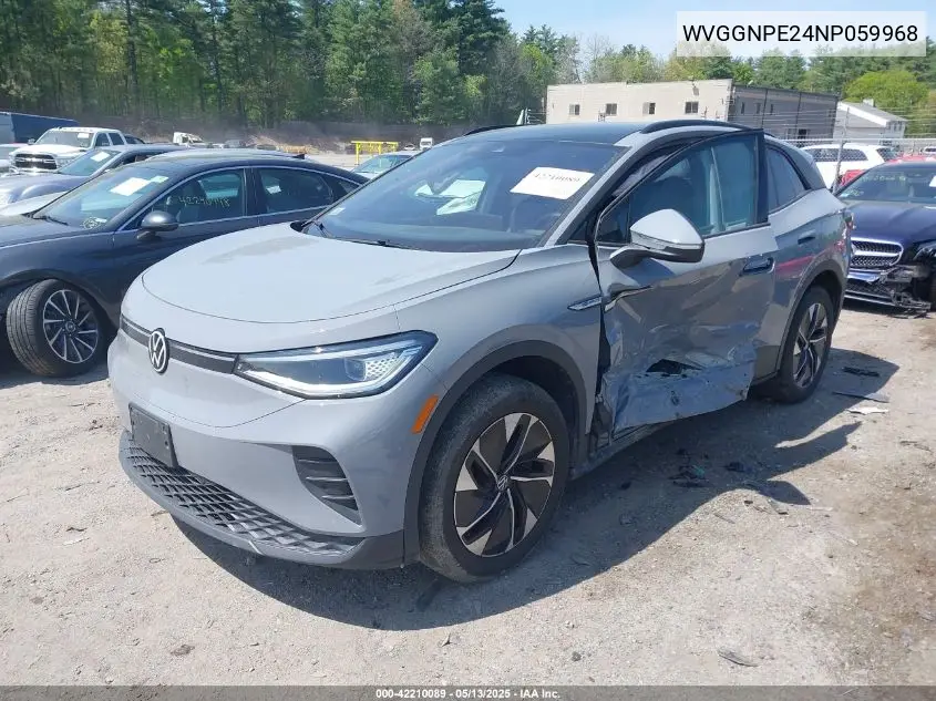 2022 Volkswagen Id.4 Awd Pro S VIN: WVGGNPE24NP059968 Lot: 42210089