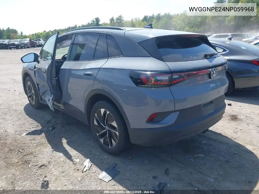 2022 Volkswagen Id.4 Awd Pro S VIN: WVGGNPE24NP059968 Lot: 42210089