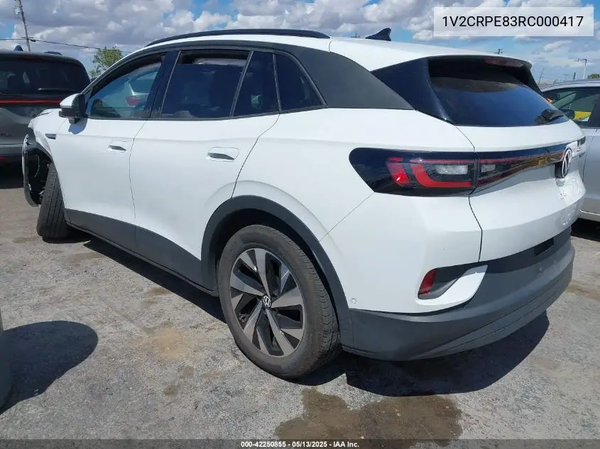 2024 Volkswagen Id.4 Pro VIN: 1V2CRPE83RC000417 Lot: 42250855