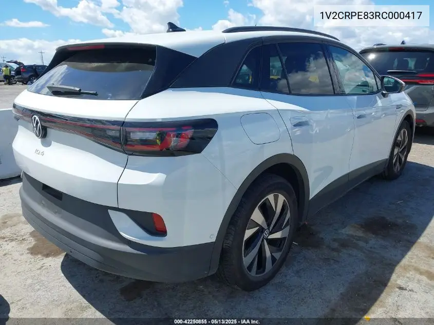 2024 Volkswagen Id.4 Pro VIN: 1V2CRPE83RC000417 Lot: 42250855
