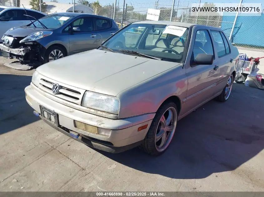 1995 Volkswagen Jetta Iii Celebration VIN: 3VWWC81H3SM109716 Lot: 41668898