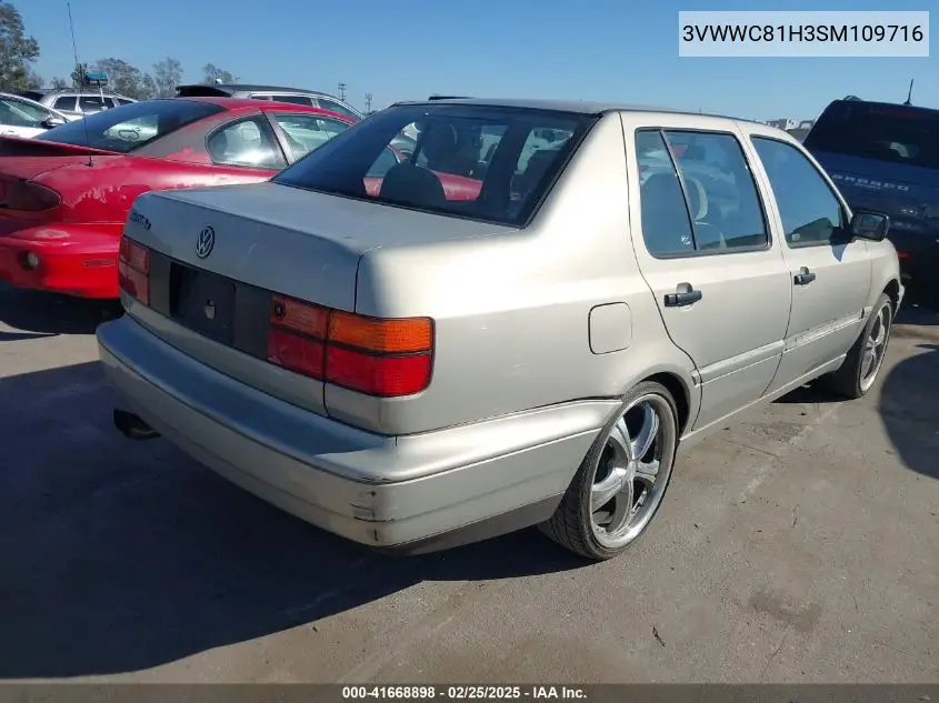 1995 Volkswagen Jetta Iii Celebration VIN: 3VWWC81H3SM109716 Lot: 41668898