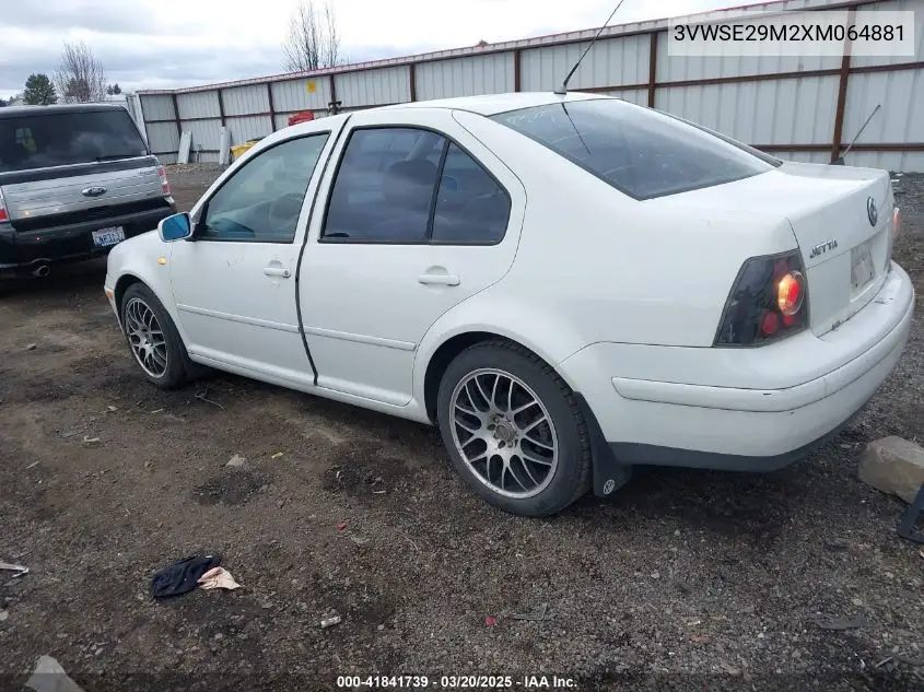 1999 Volkswagen Jetta Gls Vr6 VIN: 3VWSE29M2XM064881 Lot: 41841739