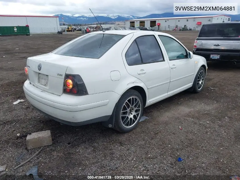 1999 Volkswagen Jetta Gls Vr6 VIN: 3VWSE29M2XM064881 Lot: 41841739