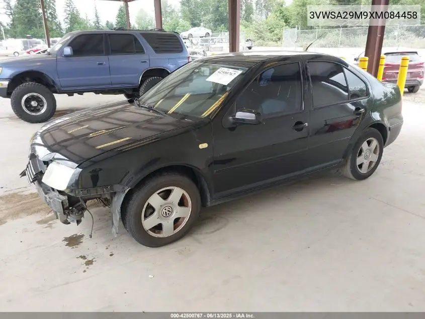 1999 Volkswagen Jetta Gls VIN: 3VWSA29M9XM084458 Lot: 42500767